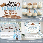 DataMoon Cowboy Baby Shower Decorations for Boy, All-in-One Set - Image 3