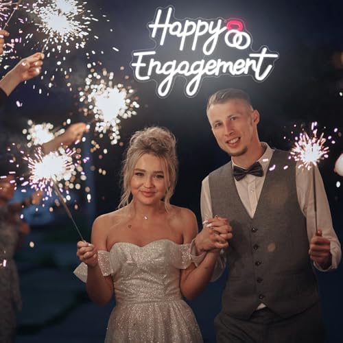 Happy Engagement Neon Sign Dimmable Engagement Party Led Neon Signs - Image 3