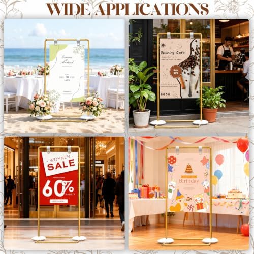 Gold Wedding Welcome Sign Stand Display Easel Stand - Image 7