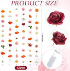 Suncalla 6 Pack 35.4ft Fake Flower LED Garland Backdrop, Vivid, Multicolor - Image 3