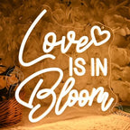SYLHOME Love Is In Bloom Led Neon Light Sign Baby Shower Banner Wall Decor - Image 3