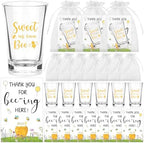 60 Sets Bee Baby Shower Favors for Guests Sweet as Can Bee Acrylic Shot Glasses Souvenir Clear Shot Glasses with Thank You Card Organza Bag Honey Be-e Gifts for Gender Reveal Return by Unknown
