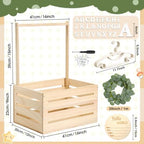 Barydat Wooden Baby Shower Crate Closet Set, Beige - Image 2