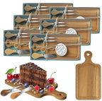 6 Sets Bridal Shower Game Prizes, Mini Charcuterie Boards, Acacia Wooden by AZEAM