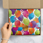 Jillson Roberts Printed Gift Tissue 20" x 30", Balloon White (240 Sheets) - Image 4