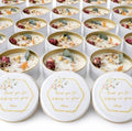 Scented Mixed Flower Candle Favors - Personalized for Weddings, Bridal Showers, Baby Showers, Birthdays, Christmas (10-20-30-40-50-100 PCS in Bulk) by Unknown