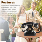 Audio Guest Book Wedding Phone, Audio Guestbook,Record Audio Messages with GuestBook, Guestbook Alternative for Wedding, Birthday Party, Baby Shower, Anniversary, Engagement (Black) - Image 2