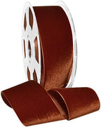 Morex Ribbon Nylon, 2 inches by 11 Yards, Rust, Item 01250/10-415 Nylvalour Velvet Ribbon 2" x 11 yd by MorexRibbon