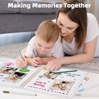Vienrose Scrapbook Album Gift Set, 10x10 Inch, 80 White Pages, Off White - Image 2