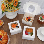 TOMNK 150pcs Small Cookie Boxes with Window, 4x4x2.5In Small Bakery Boxes - Image 5