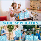 Gueevin 200 Pcs Dog Paw Plastic Bags Bulk Baby Shower Party Favor Reusable Shopping Bags for Birthday Pet Party(Blue,White) - Image 5