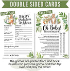 Hadley Designs 50 Woodland Baby Prediction And Advice Cards, Trivia Games, etc., 25 Baby Animal Matching, Nursery Rhyme Game-6 Double Sided Cards Baby Shower Games Funny, Ideas Baby Sprinkle Games - Image 6