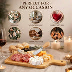Ziliny 4 Sets Baby Shower Prizes Mini Charcuterie Board, Bamboo Color - Image 6