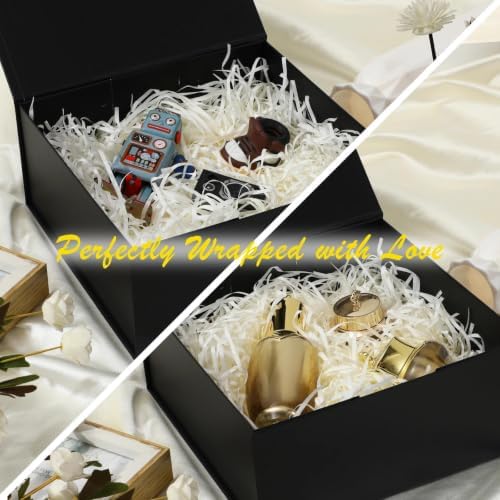 iloMAOZX Black Gift Box, 9x9x4 Inch Gift Boxes for Presents & Packaging - Image 5