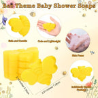 50 Sets Bee Themed Soap Bulk Baby Shower Return Gifts Including Mini Bee Handmade Soaps with Thank You Tags and Organza Bags Gender Reveal Party Favor for Guests Birthday Decorations - Image 2