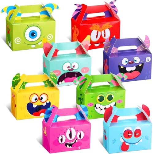 Skyygemm 48 Pcs Halloween Monster Party Favor Gift Box for Trick or Treat by Skyygemm