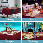 VidaFete 10 Pack 90 * 132inch Red Rectangle Tablecloth for 6ft Tables - Image 6