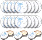 Nuanchu 50 Pieces Blue Bow Baby Shower Party Favors for Guests, Candles by Nuanchu