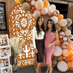 Withu Mexico Laterite Arch Backdrop Cover for Baby Shower Mexican Talavera Fiesta Wedding Bridal Shower Baptism Birthday Party Arched Wall Decoration Doubleside Banner Background 3.3x6.5ft - Image 3