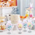 30 Pcs Silver Fillable Crown Goblet with Pouch for Candy Box Container Wedding Party Favor Decorative Candy Storage Container Decoration for Chocolate Cake Dessert for Birthday Baby Shower - Image 6