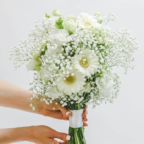 100 Pcs Baby Breath Artificial Flowers, Fake Babys Breath Gypsophila Flowers Bulk, Realistic Artificial Flowers Bouquet Flores Artificiales para Decoracion for Wedding Party Home Decoration - Image 3