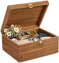 Keepsake Box,Large Acacia Wooden Memory Box Jewelry Box and Photo Storage Box for Wedding Baby Shower Decorative Storage Treasure Boxes with Lids(Brown) by Unknown