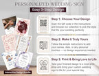 OLEEK Adjustable wedding welcome sign stand - Customizable design bundle for linen sign stand - wedding sign holder - welcome wedding sign - wedding signage with 6 Leather Hanging straps - Image 2