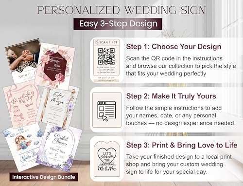 OLEEK Adjustable wedding welcome sign stand - Customizable design bundle for linen sign stand - wedding sign holder - welcome wedding sign - wedding signage with 6 Leather Hanging straps - Image 2