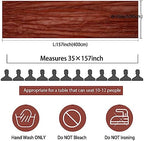 35x157 Inch Terracotta Cheesecloth Table Runner Fall Boho Wedding Decor - Image 2