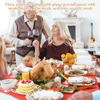 Ziliny Fall Floral Party Decorations, Paper Plates Napkins Cups Serve 50 - Image 5