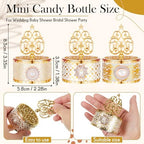 Cunhill 48 Pcs Mini Champagne Bottle Candy Jars with Lids, Classic Style - Image 2