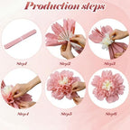 Giegxin 20 Pcs Pink Paper Flowers for Wall Boho Wedding Tissue Decorations - Image 3