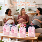 55-Piece Baby Shower Game Winner Prize Set, Including Hair Ties, Eye Mask, Makeup Bag and Gift Bag, Suitable for Baby Shower Game Prizes, Weddings and Bridal Shower Gifts (PINK) - Image 4