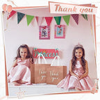 Sweetude 30 Thank You Non Woven Gift Bag, 11 x 12 x 5 Inch, Rose Gold - Image 5