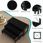 ELITEROO Black 3-Tier Wooden Cupcake and Dessert Display Stand, Multi-Tier Riser for Cupcakes, Food, Perfume, Makeup, Dolls, Collectibles, and Market Vendor Retail Shelf Organizer - Image 4