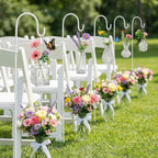 36 Pcs Artificial Flowers Table Centerpiece, Fresh Color, Clear - Image 5