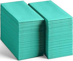 Linen-Feel Bright Green Paper Napkins - Decortive Cloth-Like Disposable Dinner Napkins - Soft And Absorbent. For Kitchen, Party, Wedding, Bathroom Or Any Occasion. (Pack of 100) - Image 5