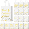 Ctosree 50 Pcs Bridal Shower Welcome Bags Bulk, White, Gold by Ctosree