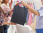 HUAPRINT Black Medium Gift Bags with Handles, 30 Pack, 10x4.5x11 IN - Image 6