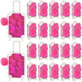 LemonRoad 60 Pcs Mini Empty Suitcase Box with Plush Keychain, Rose Red by Unknown