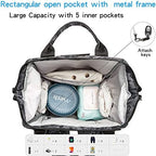 Diaper Bag Backpack with USB Charging Port Stroller Straps and Insulated Pocket,army military Travel Nappy Backpack for Dad/Mom (Black Camo) - Image 5