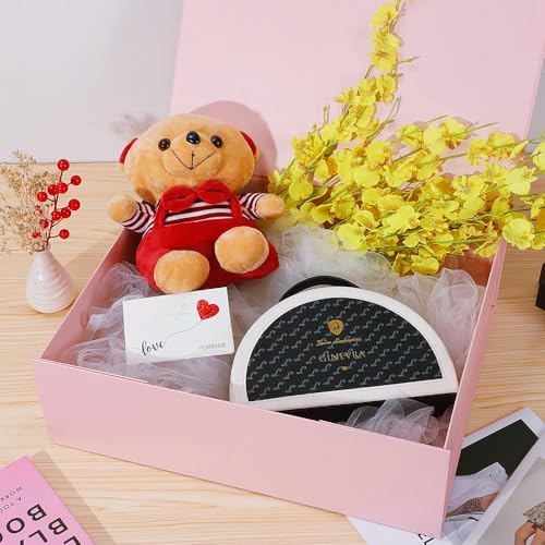 Extra Large Pink Gift Box 19x16x6 Inches,Gift Boxs for Presents with Lid Magnetic Closure Collapsible,Bridesmaid Proposal Box,Birthday, Christmas,for Clothes and Large Gifts - Image 5