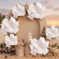 6 Pcs White Giant Paper Flower 28'' 24'' Large Tissue Paper Flower for Wall White Floral Decor Large Hanging Tissue Pom Poms for Wall Wedding Bridal Baby Shower Tea Party Nursery by Unknown