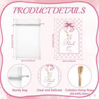 Vesici 50 Sets Silly Goose Party Favors for Guests Include Baby Shower Shot Glass and Card Organza Bag for Birthday Baby Shower Goose Party Supplies (Pink) - Image 4