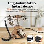 Retro Audio Guest Book Wedding Phone, FESTRING Audio Guestbook, Golden - Image 4