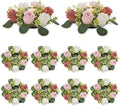 NUPTIO Small Flower Rings for Centerpieces: Candle Rose Wreath, 9.05 Inch by Nuptio