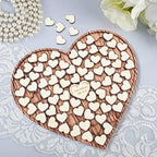 Personalized Wedding Guest Book Alternative, Custom Wood Hearts for Guest Book Wedding Drop Box, Wedding Decor, Rustic Wedding, Guest Book Sign, Wooden Guest Book, 30x25 cm - Image 3