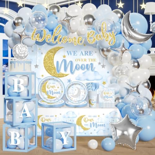 Over The Moon Baby Shower Decorations, All-in-One Set for 25 Guests by Unknown
