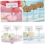 SHINEOFI 12 Pcs Pink Baby Shower Table Numbers Girl Baby Clothes Name Place Card Holders Clip Memo Clip Wedding Decorative Price Tag () - Image 2