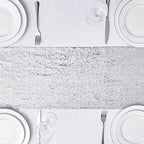 6PCS 12x72 Inch Sequin Table Runner Silver Glitter Table Runner for Party, Wedding, Bridal Baby Shower, Event Decorations（6PCS, 12x72 Inch, Silver） - Image 2